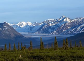 Aljaška – země přírodních rezervací s divokou přírodou Krajina na Aljašce | tashka/123RF.com