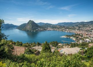 Nice, Janov nebo Lugano zpáteční jízdenky za 500 Kč z Prahy! Panoramatický výhled na Lugano | javarman/123RF.com